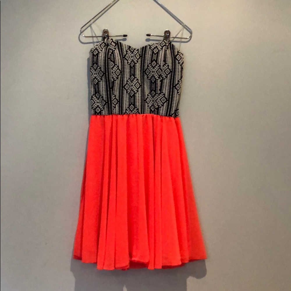 Neon Aztec Stitched Dress